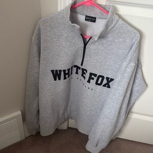 White fox boutique, quarter zip